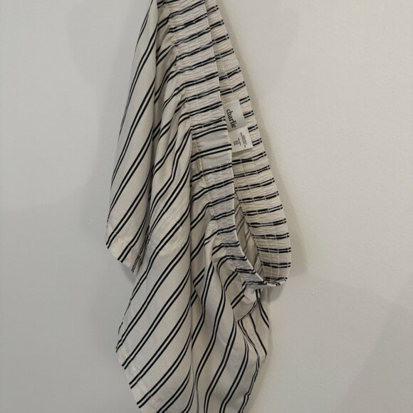 NWOT Charlie by MZ Silk Boxer // Black and White Stripe // Size L - Picture 3 of 7